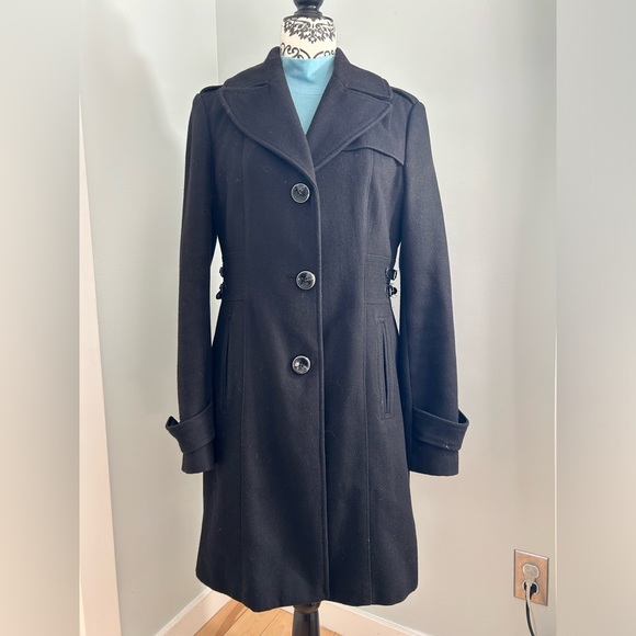 KENNETH COLE wool blend Coat size 8 classic tailored - Picture 1 of 8